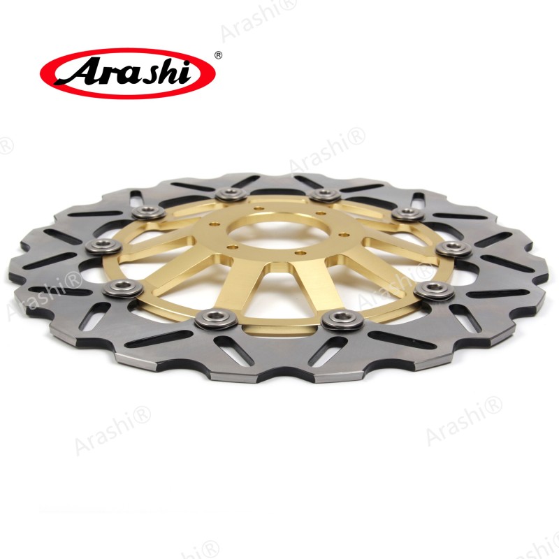 Arashi 2PCS CNC Full Floating Front Brake Disc Rotor For HONDA VFR400R 1989-1993 VFR 400 R VFR-R400 1989 1990 1991 1992 1993