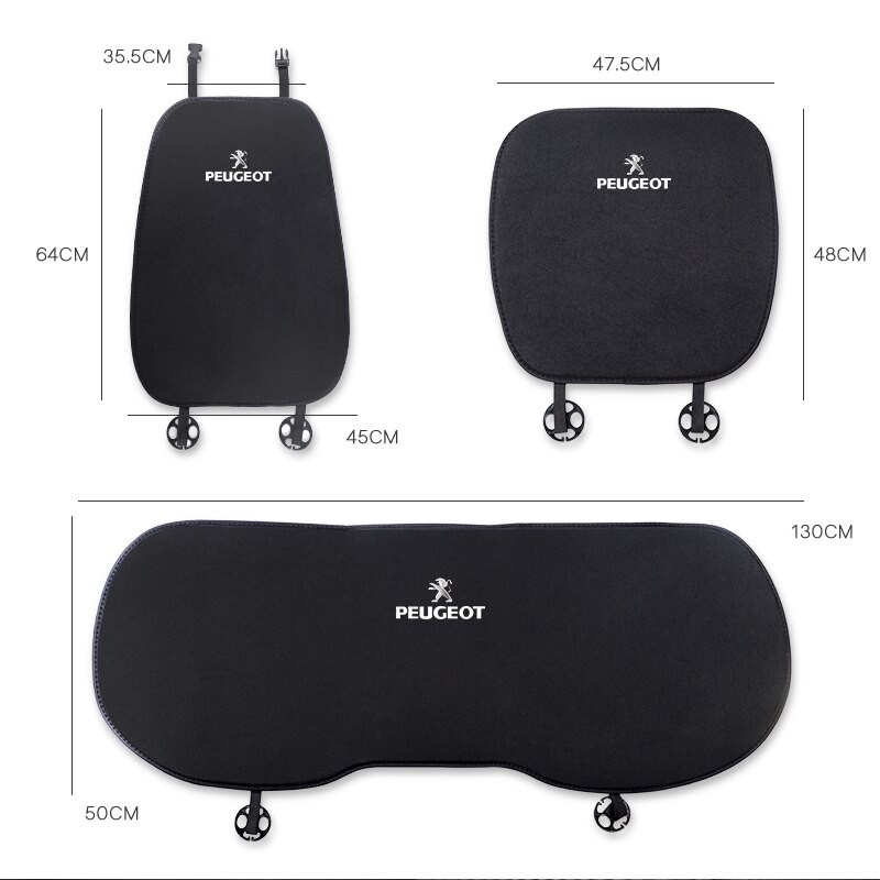 Flax Car Seat Cover Backrest Pad Cushion Mat For Peugeot 206 307 308 3008 207 208 407 508 2008 5008 107 106 205 4008 301 607 108