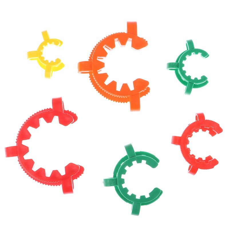 5pcs Plastic Standard Ground Mouth Clip,Caliber 10#14#19#24#29#34#40#45#,Laboratory Clamp,Ground Clip Accessories