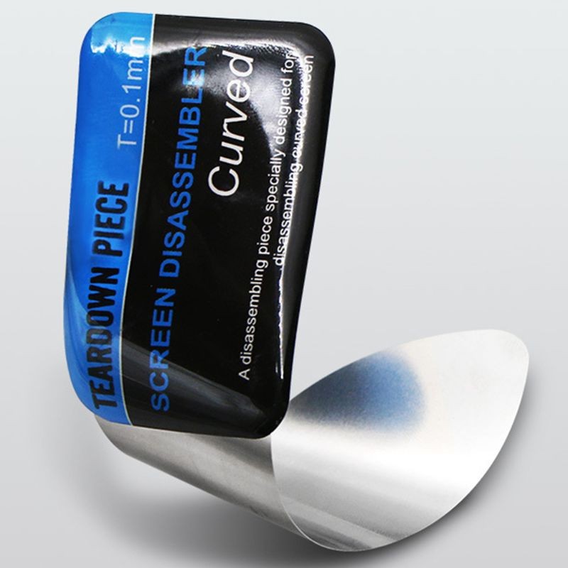 1 Piece Mobile Phone Curved LCD Screen Spudger Opening Pry Card Tools Ultra Thin Flexible Mobile Phone Disassemble Steel Metal