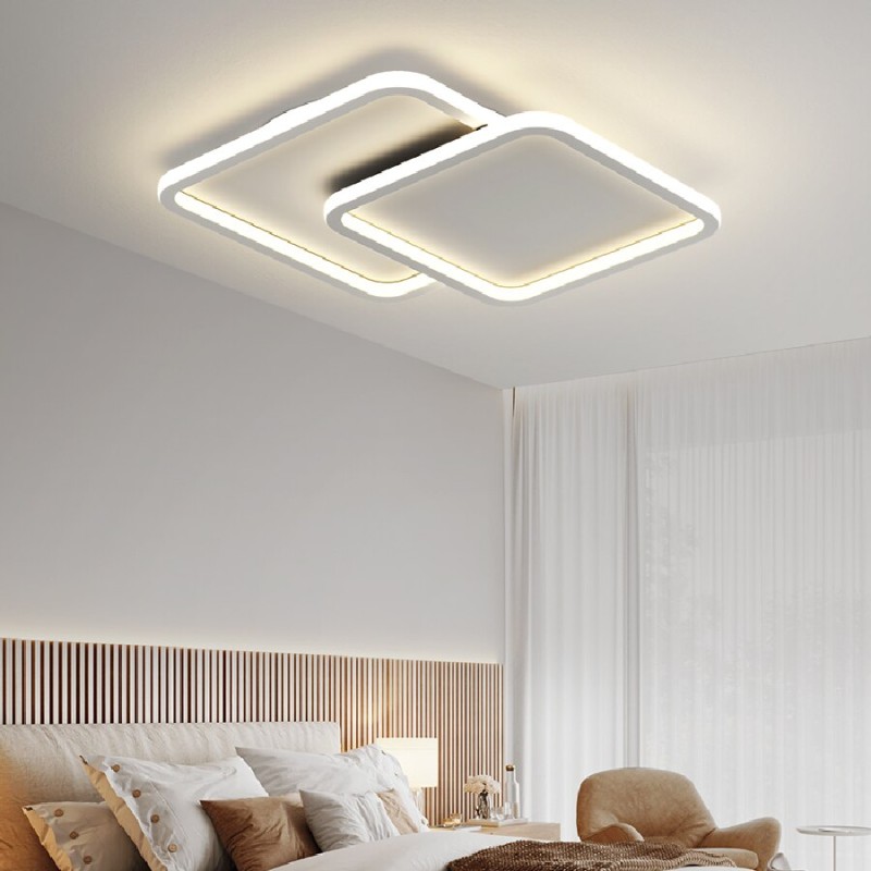 Chandelier For Living Room Minimalist White Home Decor Modern Kids Bedroom Apartment Kitchen Led Ceil Lamp With Remote control