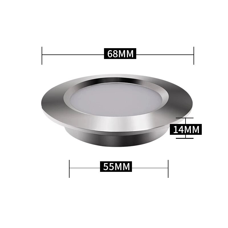 Ultra thin IP65 Stainless Steel 3W 12V Mini LED Ceiling Spot Lighting Downlight