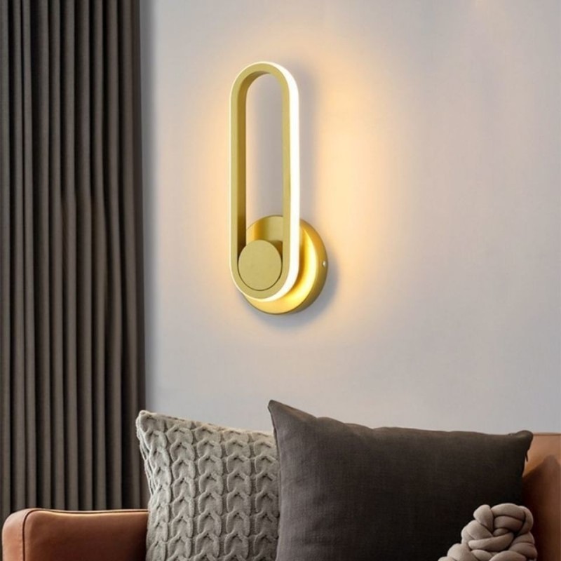 New rotatable LED bedside lamp, room aisle light, bedroom simple energy saving wall light, living room master bedroom wall light