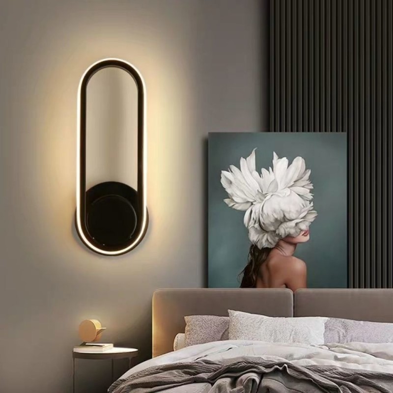 New rotatable LED bedside lamp, room aisle light, bedroom simple energy saving wall light, living room master bedroom wall light