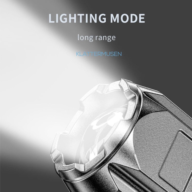 Flashlight Outdoor Lighting Lamp Telescopic Zoom Strong Light Flashlight USB Charging Small Portable Spotlight Long-Range Flood