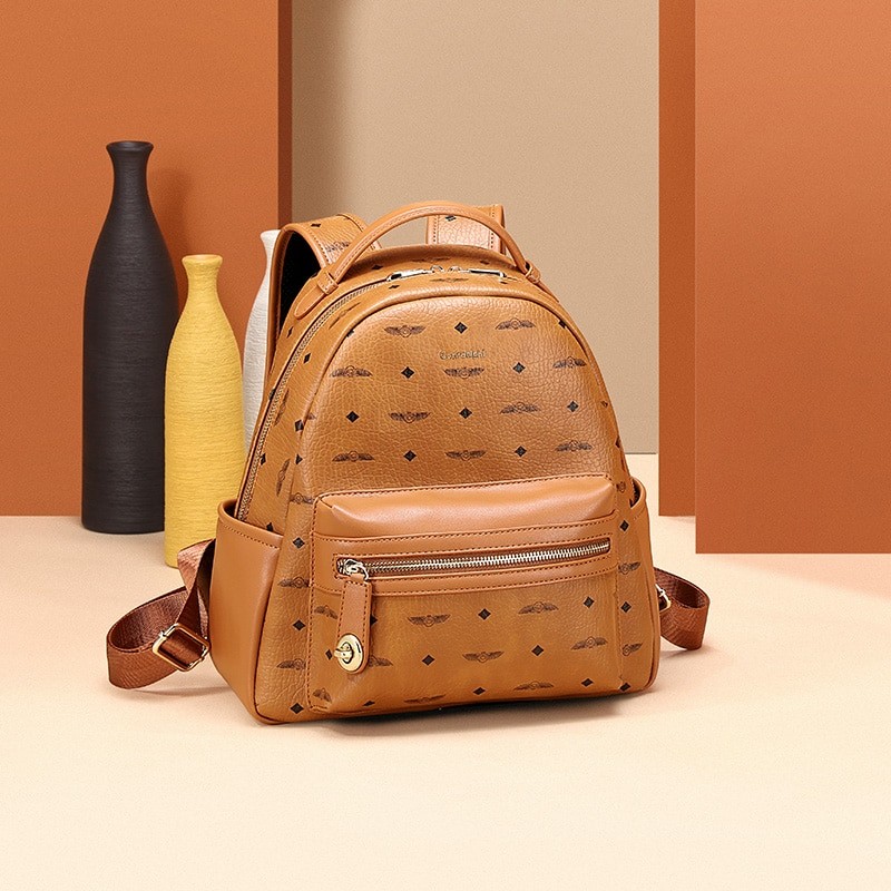 New Vintage Women Backpack For Teenage Girls School Bag Shoulder Bag Quality PVC Travel Bags