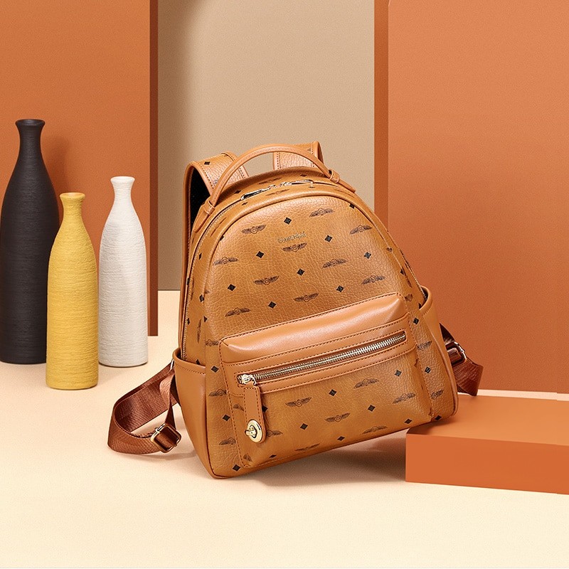 New Vintage Women Backpack For Teenage Girls School Bag Shoulder Bag Quality PVC Travel Bags