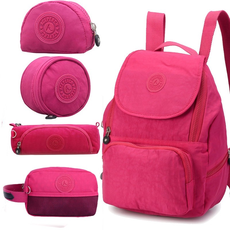 ACEPERCH Women Mochilas Women Original Backpack Waterproof Nylon Backpack Lady Wen's Backpacks Casual Travel Bag Bolsa Mochila
