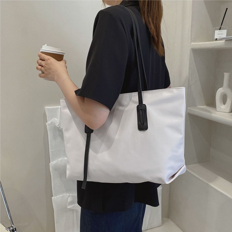 Women Corduroy Shoulder Shopping Bags Reusable Casual Outdoor Party Tote 2022 New Female Bag Handbags with Button Eco Organizer