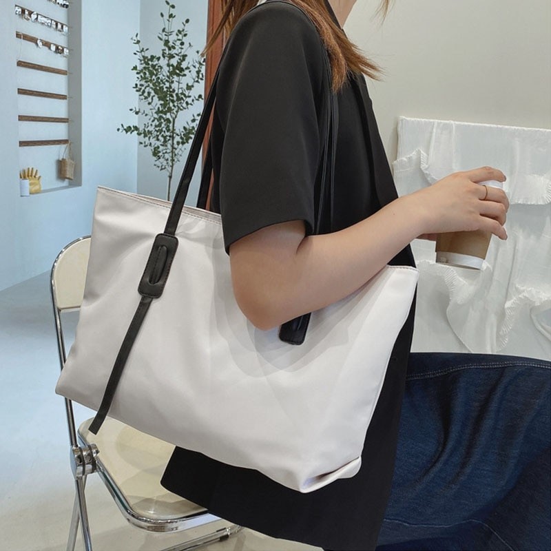 Women Corduroy Shoulder Shopping Bags Reusable Casual Outdoor Party Tote 2022 New Female Bag Handbags with Button Eco Organizer