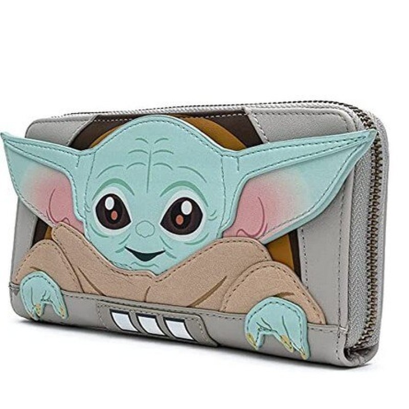 Disney Marvel Star Wars Movie Yoda Master Long Wallet Jedi Knight Coin Purse Wallet Card Holder