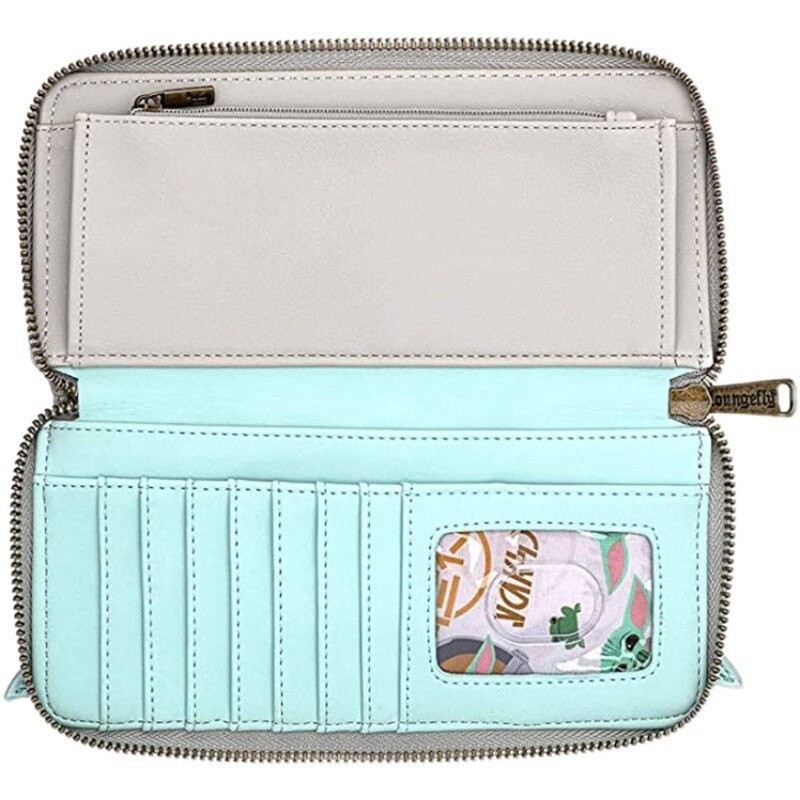 Disney Marvel Star Wars Movie Yoda Master Long Wallet Jedi Knight Coin Purse Wallet Card Holder