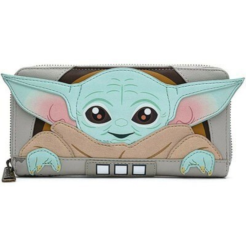 Disney Marvel Star Wars Movie Yoda Master Long Wallet Jedi Knight Coin Purse Wallet Card Holder