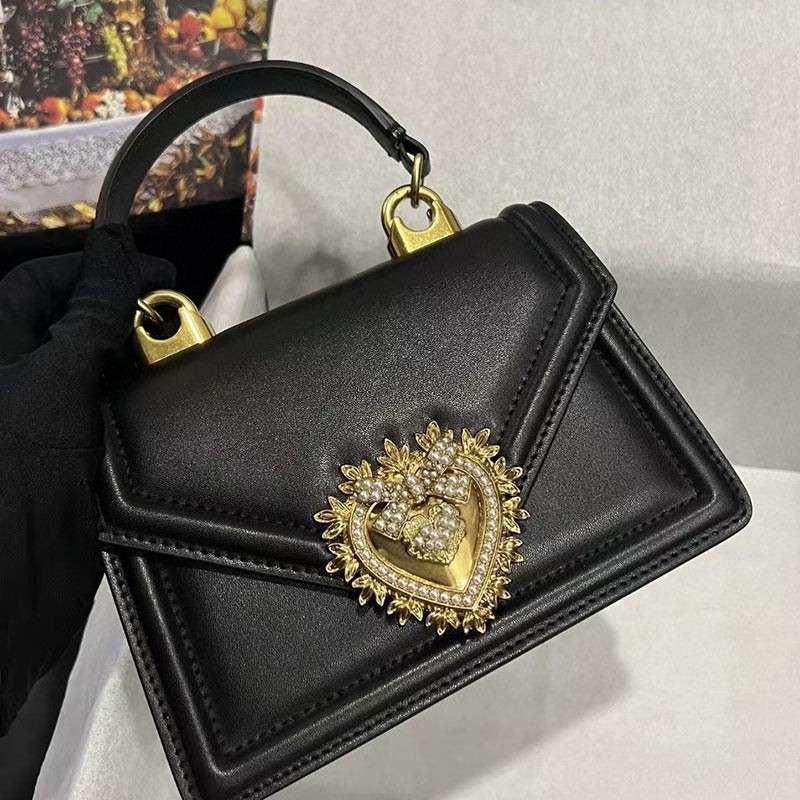 2023 Trend Luxury Brand Women High Quality Real Leather Flap Handbags Rhinestone Ladies Leisure Crossbody Bags With Metal Chain