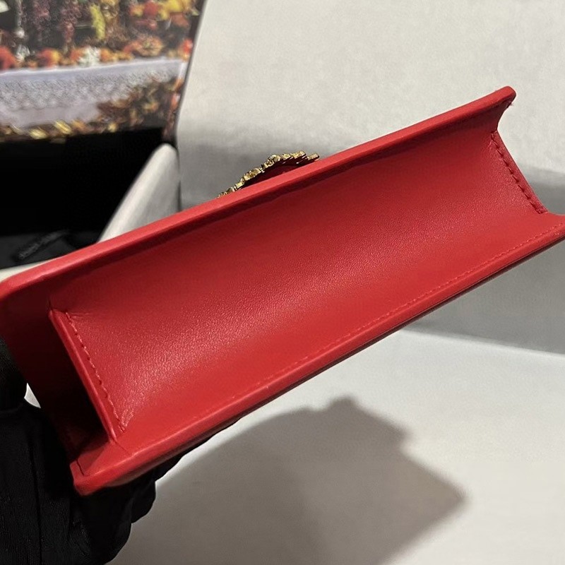 2023 Trend Luxury Brand Women High Quality Real Leather Flap Handbags Rhinestone Ladies Leisure Crossbody Bags With Metal Chain