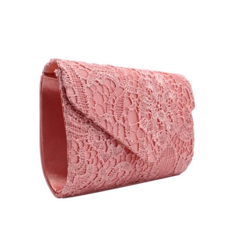 Women Floral Lace Evening Party Women Clutch Bag Bridal Wedding Purse Handbag Ladies Formal Evening Bag Shoulder Bags