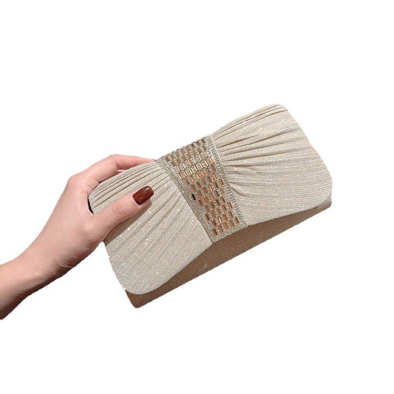 2023 new Elegant Envelope Clutches Rhinestone Handbag Fashion Evening Bags small Crossbody Chain Bag Portable Purse B518