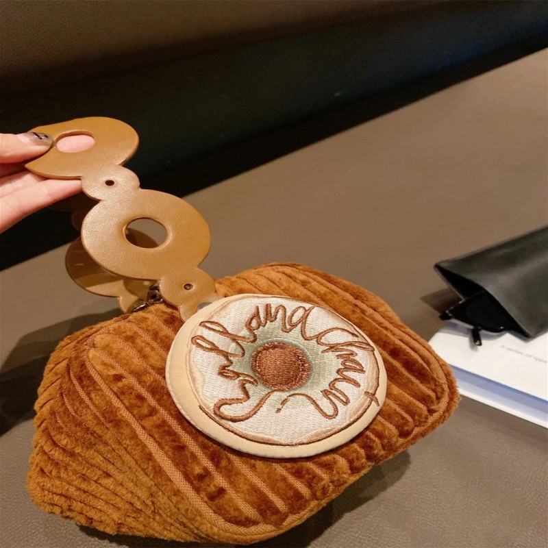 Cute Autumn Winter Corduroy Tote Bag Mini Bag Cute Donut Pendant Messenger Bag Wallet Women's Bag Purse Hand Bag Crossbody Bag