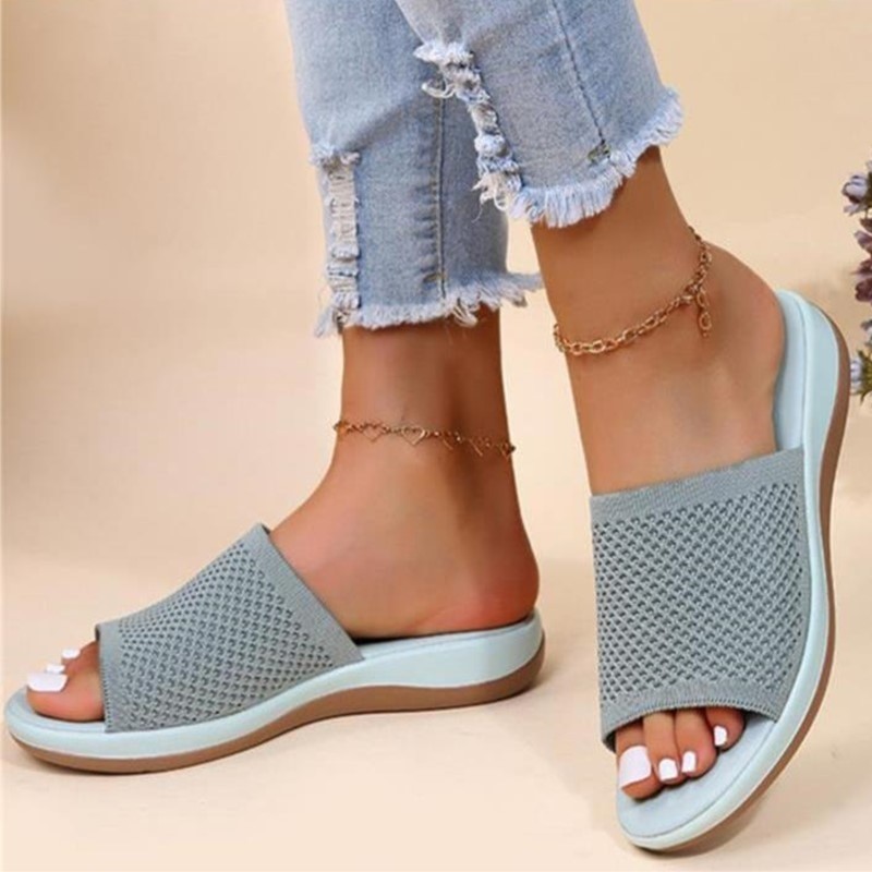 Women Shoes Sandals Fashion Outdoor Women's Sandals Slip On Retro Shoes Woman Slipper Open Toe Footwear Zapatos De Mujer Female