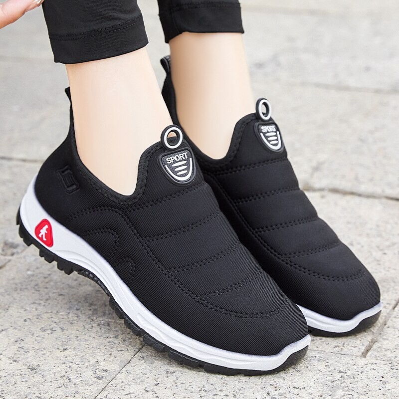 New Women Warm Shoes Slip On Comfortable Womens Casual Platform Boots Non Slip Soft Fashion Flats Botas Mujer Winter Sneakers