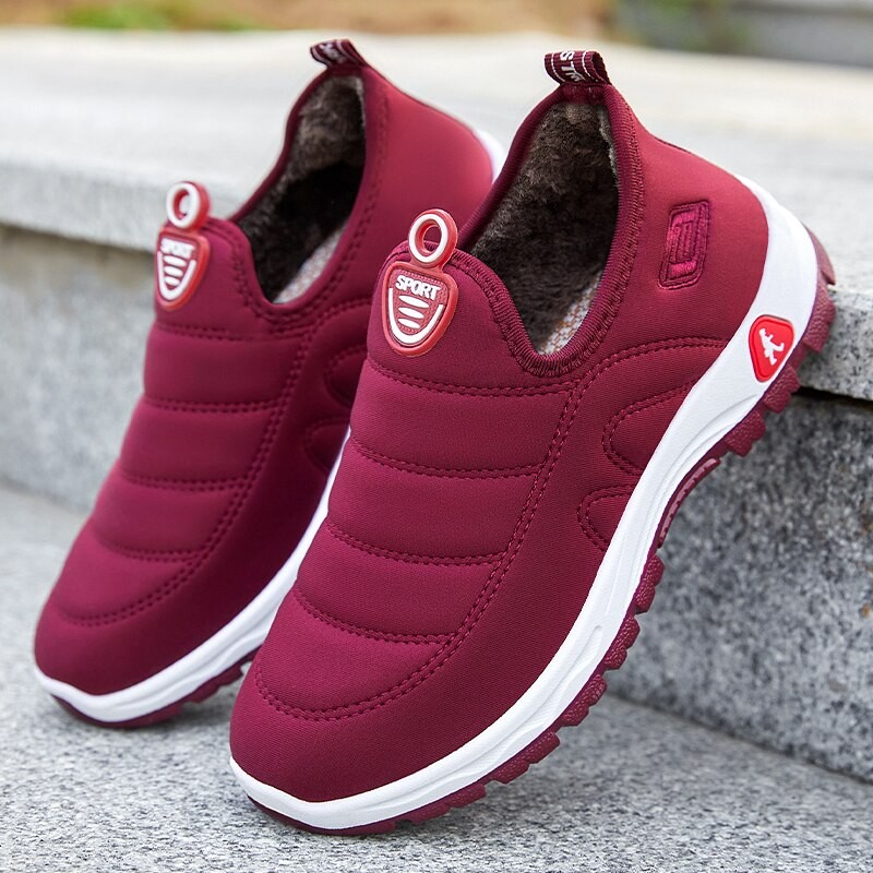 New Women Warm Shoes Slip On Comfortable Womens Casual Platform Boots Non Slip Soft Fashion Flats Botas Mujer Winter Sneakers