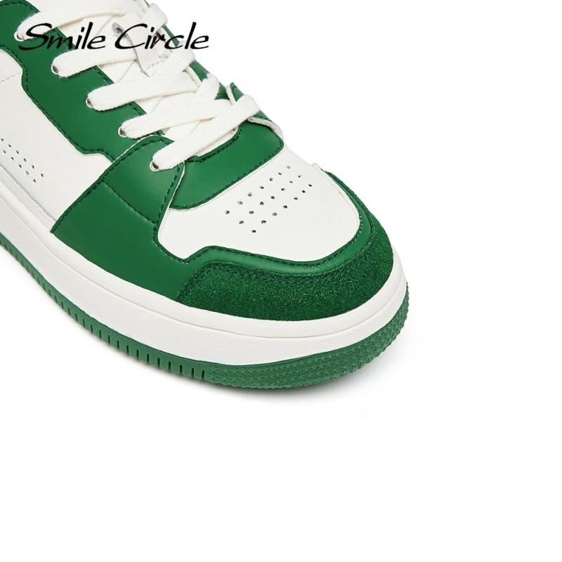 Smile Circle 2022 Sneakers Women Flat Platform Shoes Fashion Breathable Thick bottom Running Casual Student Ladies Sneakers