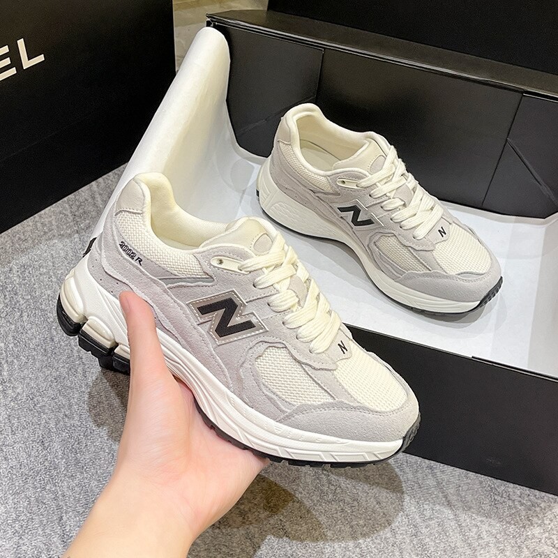 Old daddy shoes female 2023 spring and autumn fashion Aggan shoes thick bottom hundred casual shoes n word sports shoes ins tide