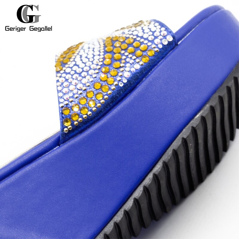 African Shoes Bagless Suit Comfortable Women Shoes Party Women High Heels Women's Wedding Shoes With Sequins New Women's Shoes