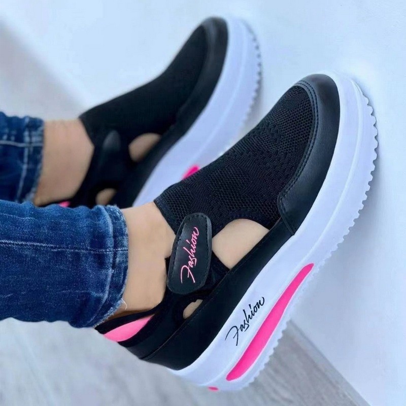Spring-Summer Womens Sneakers Casual Shoes Ladies Running Shoes Female Platform Shoes Mesh Breathable Comfort Women Sport Tennis