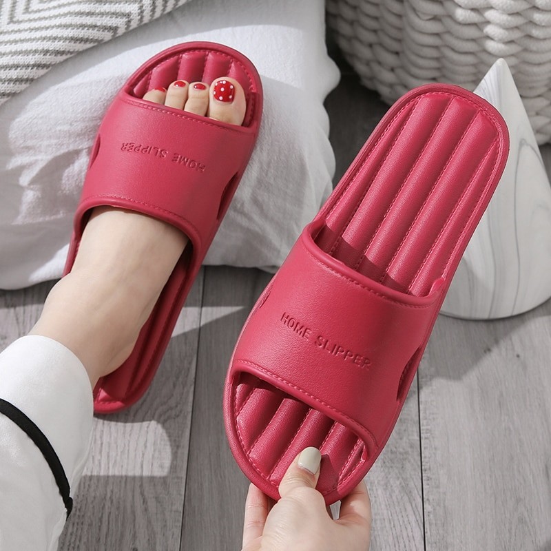 New Slippers Women Summer Beach Sandals Bathroom Home Non slip EVA Floor Flat Shoes Suitable Indoor and Outdoor