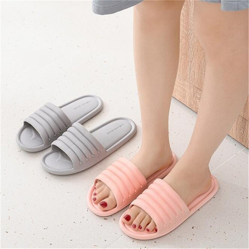 Fashion House Slippers EVA Soft Sole Slide Sandals Men Women Indoor Comfortable Non-slip Home Shower Slippers