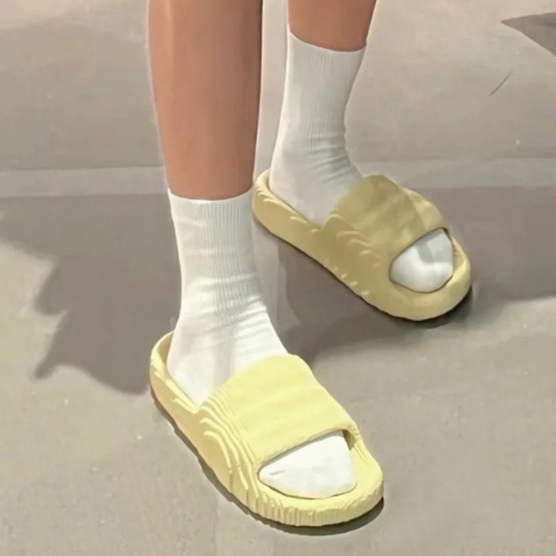 Summer Fashion Indoor EVA High Soft Bottom Large Size Men's Anti-slip Sandals Women's Beach Couple Slippers Free Shipping