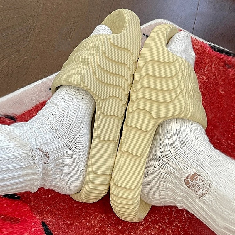 Summer Fashion Indoor EVA High Soft Bottom Large Size Men's Anti-slip Sandals Women's Beach Couple Slippers Free Shipping