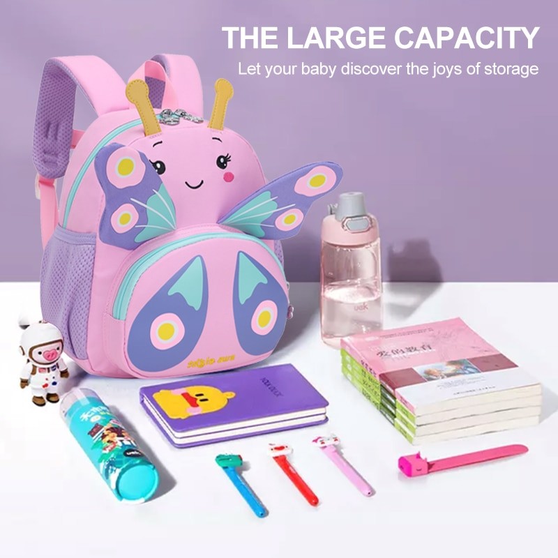 SUN EIGHT Toddler Backpack for Girls Kids Backpack Cute 3D Cartoon School Bag for Baby 1-5 Years