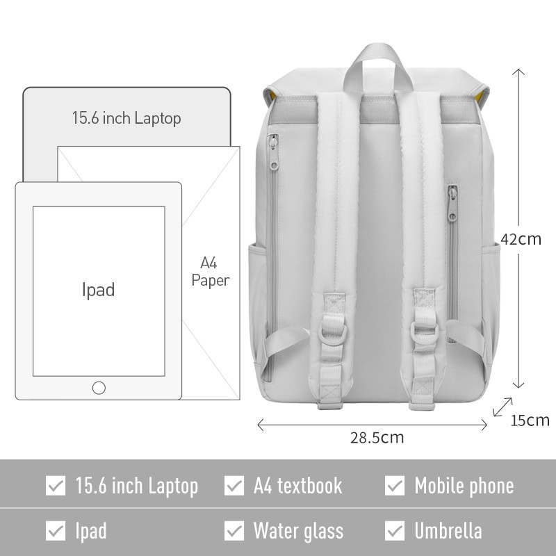 MAH 2022 New Backpack Female College Student Computer School Bag High-end Large-capacity Small Travel Backpack