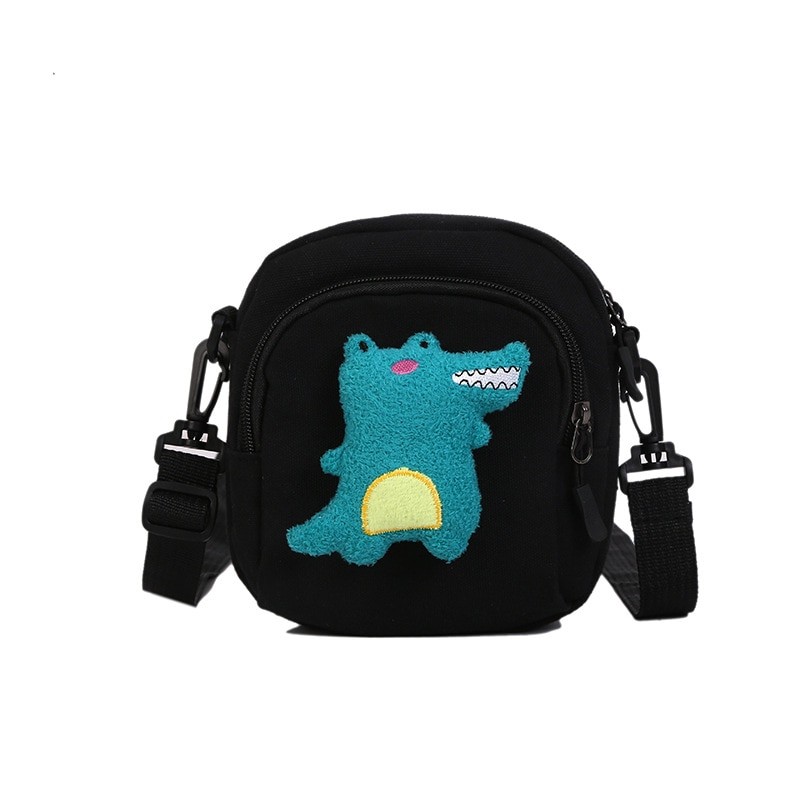 2020 new ins street shooting cute little dinosaur messenger bag girl small fresh wild fashion canvas bag female student bag