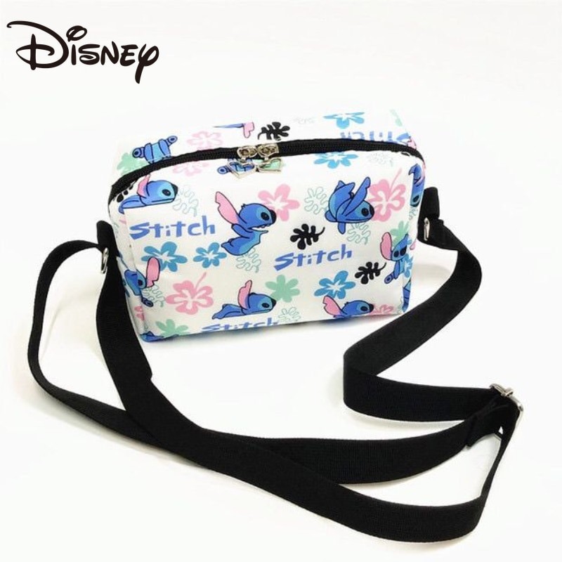 Disney Stitch Lilo and Stitch Stitch Messenger Bag Cartoon Tarpaulin Shoulder Bag Casual Phone Bag Purses and Handbags