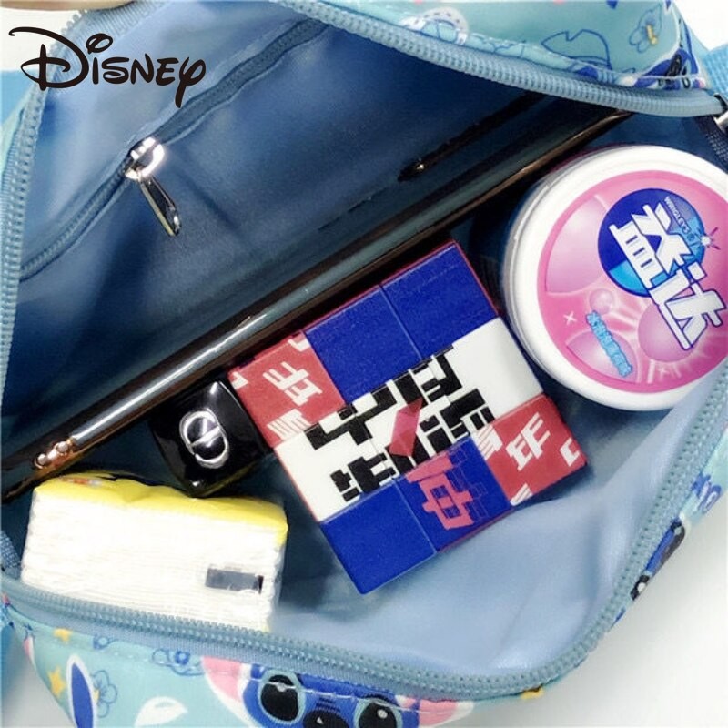 Disney Stitch Lilo and Stitch Stitch Messenger Bag Cartoon Tarpaulin Shoulder Bag Casual Phone Bag Purses and Handbags