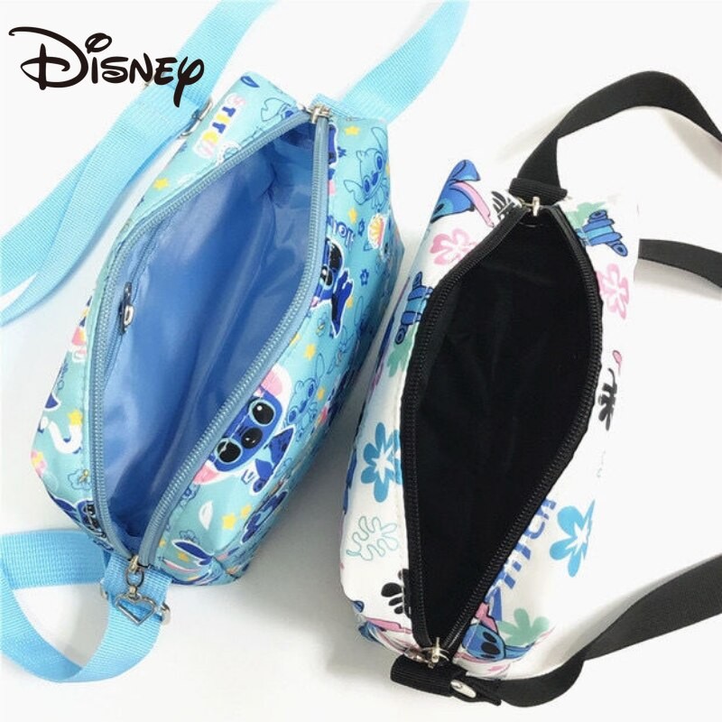 Disney Stitch Lilo and Stitch Stitch Messenger Bag Cartoon Tarpaulin Shoulder Bag Casual Phone Bag Purses and Handbags