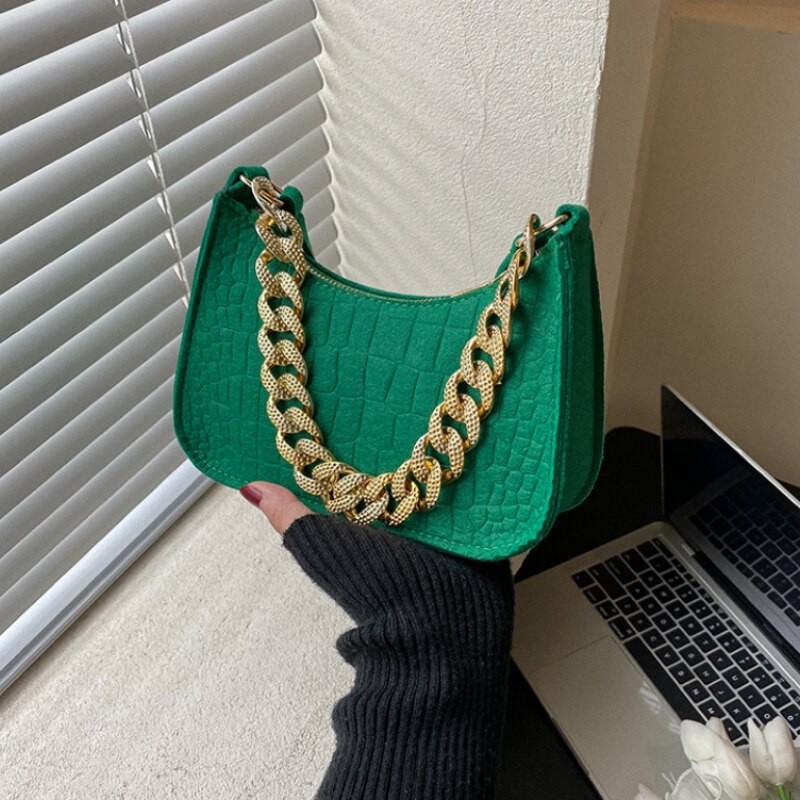 Luxury Brand Handbags Metal Chain Shoulder Bag Women Office Party Handbag Elegant Ladies Fashion Diamond Clutch Bags NEW
