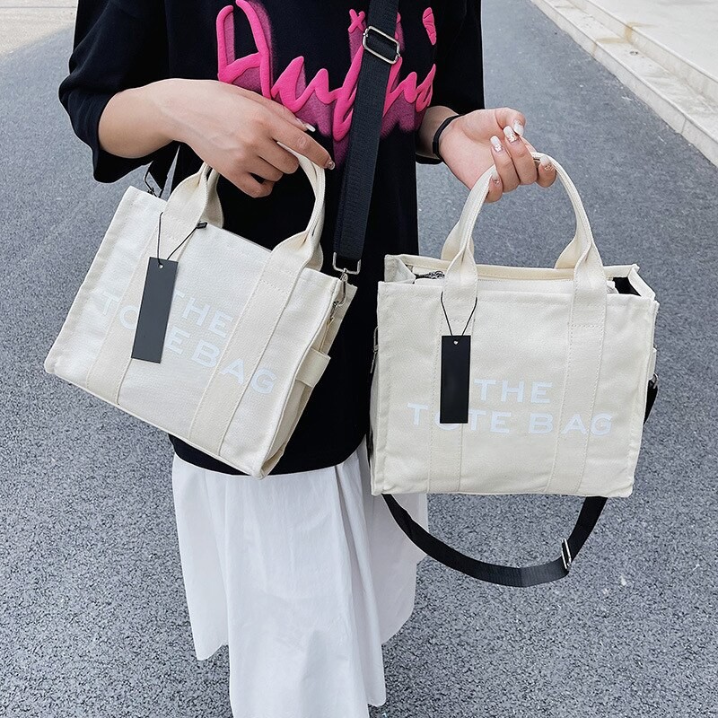 Casual CanvasLarge Capacity Tote Bag Women Handbags Designer Brand Letters Shoulder Crossbody Bags Luxury Big Shopper Bag 2023