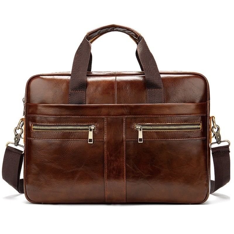 Bag Men's Genuine Leather Briefcase Male Man Laptop Bag Natural Leather For Men Messenger Bags Men's Briefcases New Style