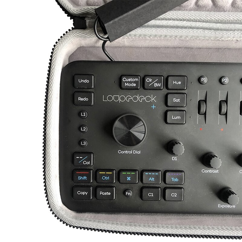New Fashion Carrying Case for Loupedeck+ Retouch Keyboard Storage Bag Protective Box Portable Hard Shell