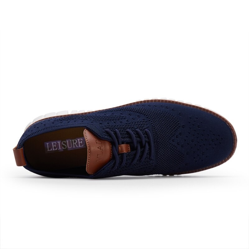 New Stylish Mens Casual Shoes Blue Flyknit Swnaker