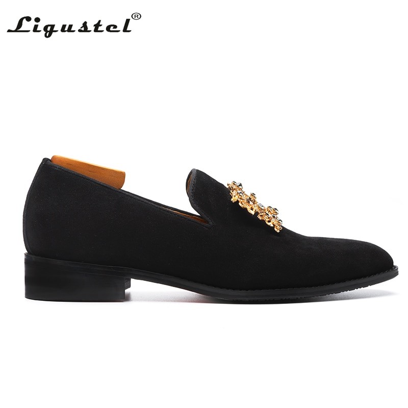 Shoes Men Original Designer  Luxury Casual Shoes Slip on Fashion Wedding Party Prom Black Loafers for Men Shoes Free Shipping