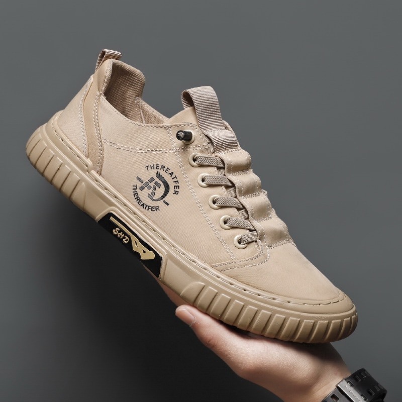 Canvas Men Shoes Comfortable All-match Sneakers Men's Summer Breathable Ice Silk Cloth Casual Walking Outdoor Sports Loafers New