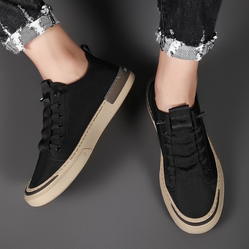 Men Shoes Breathable Canvas Sneakers Mens Summer Ice Silk Cloth Casual Walking Outdoor Sports Light Sneakers Male Driving shoes