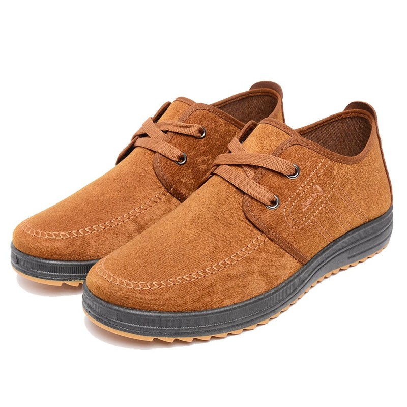 Autumn Spring Men's Shoes Classic Men Canvas Shoes Outdoor Walking Mens Lace Up Lightweight Breahtable Tooling Work Shoes New