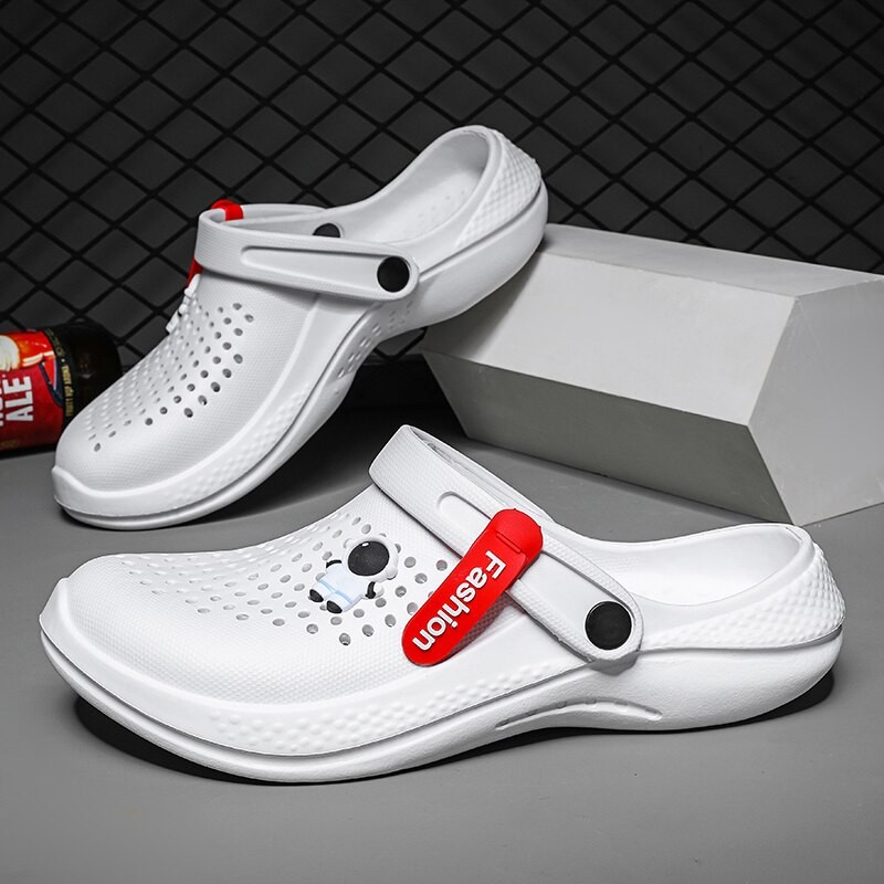 Men Women Sandals Breathable Home Slippers Outdoor Fashion Garden Clogs Couple Water Shoes Sandals For Men Black White