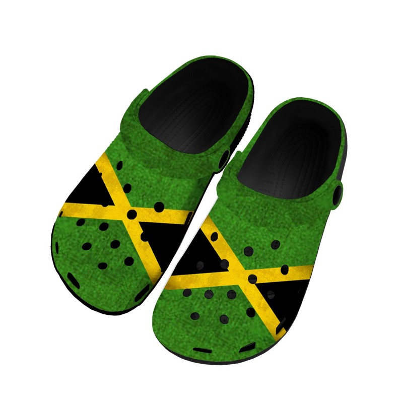 Jamaican Flag Home Clogs Custom Water Shoes Mens Womens Teenager Jamaica Shoe Garden Clog Breathable Beach Hole Slippers